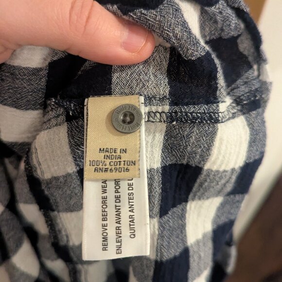 Ruff Hewn Check Plaid Black and White Shirt- Grunge, Casual Style, Streetwear XL - Picture 6 of 6